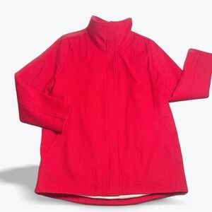 Pendleton Woolen Mills Coat Premium Red Cascade Women XL Hudson Bay Stripe Lined